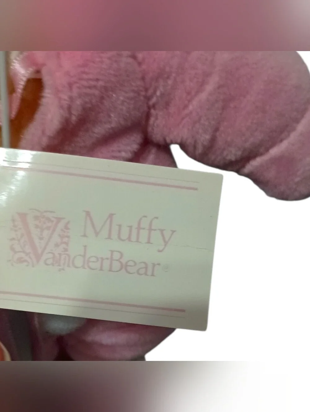 Vintage Muffy VanderBear With Easter Bunny Suit Pink Rabbit Costume Outfit NABCO